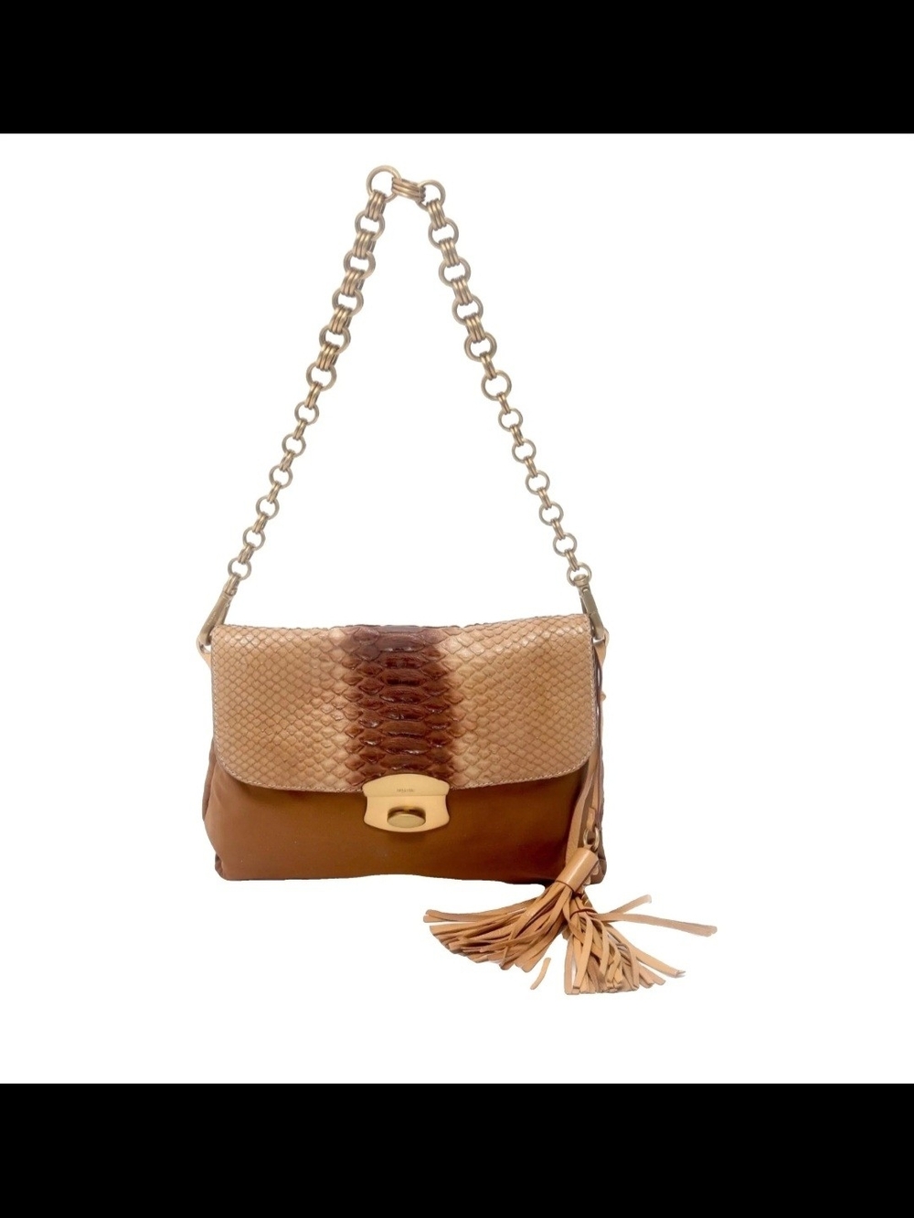 Like New Prada Python Handbag